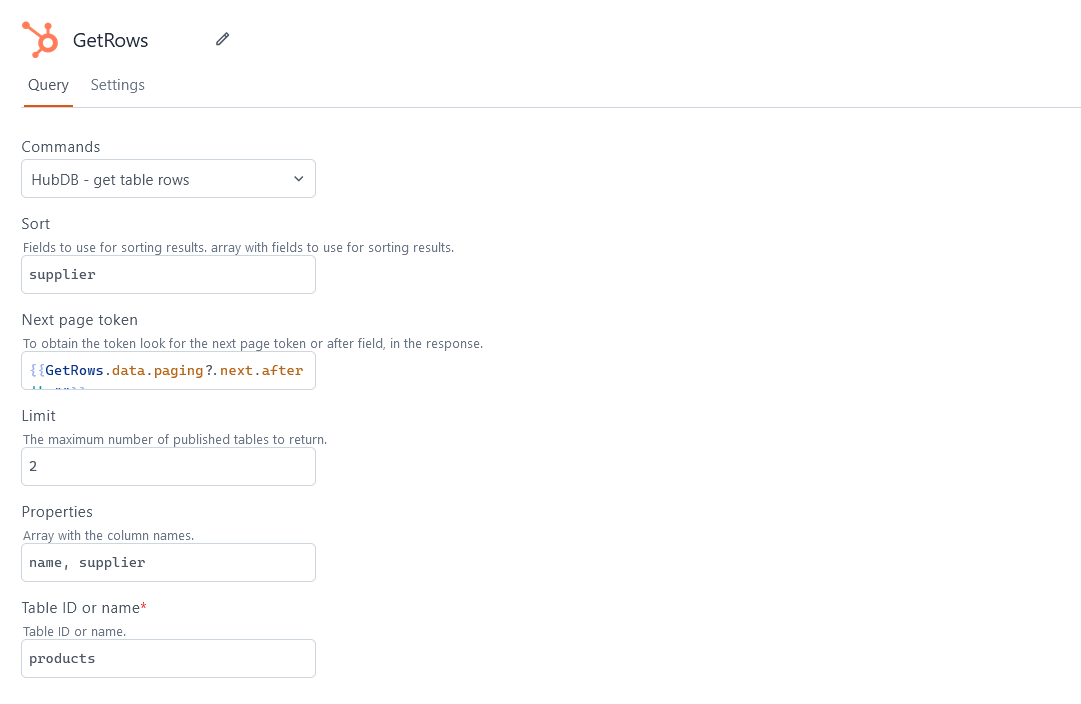 Create a HubSpot query.